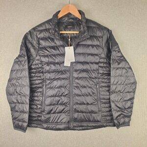 Quince Mens Old Money Responsible Down Puffer Jacket Black 700 Fill Power Size L